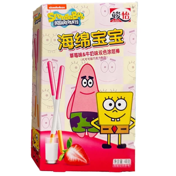 Spongebob Stick Strawberry & Milk (48g)