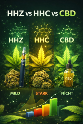HHZ vs HHC vs CBD – der große Vergleich